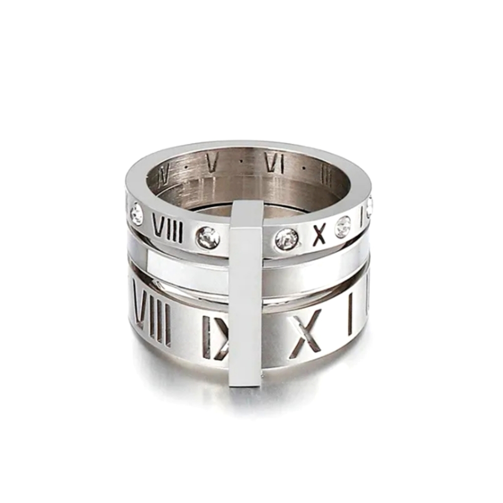 Art & Champagne Ring Silver